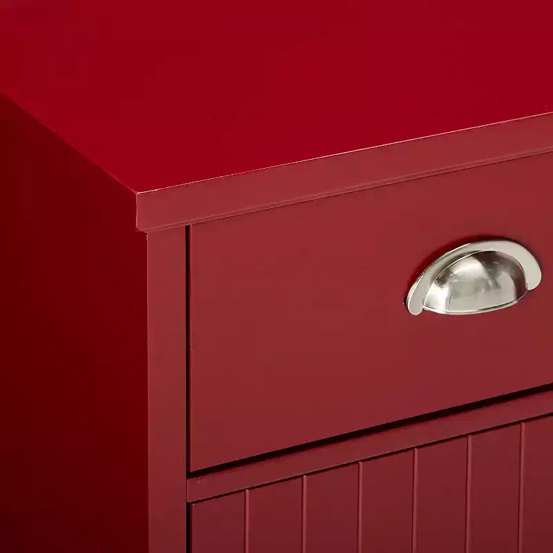 Console de service buffet avec rangement pour vin, rouge