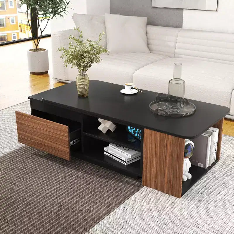 Table basse extensible Table d'appoint réglable en bois