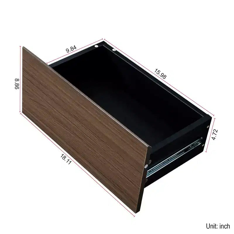 Table basse extensible Table d'appoint réglable en bois