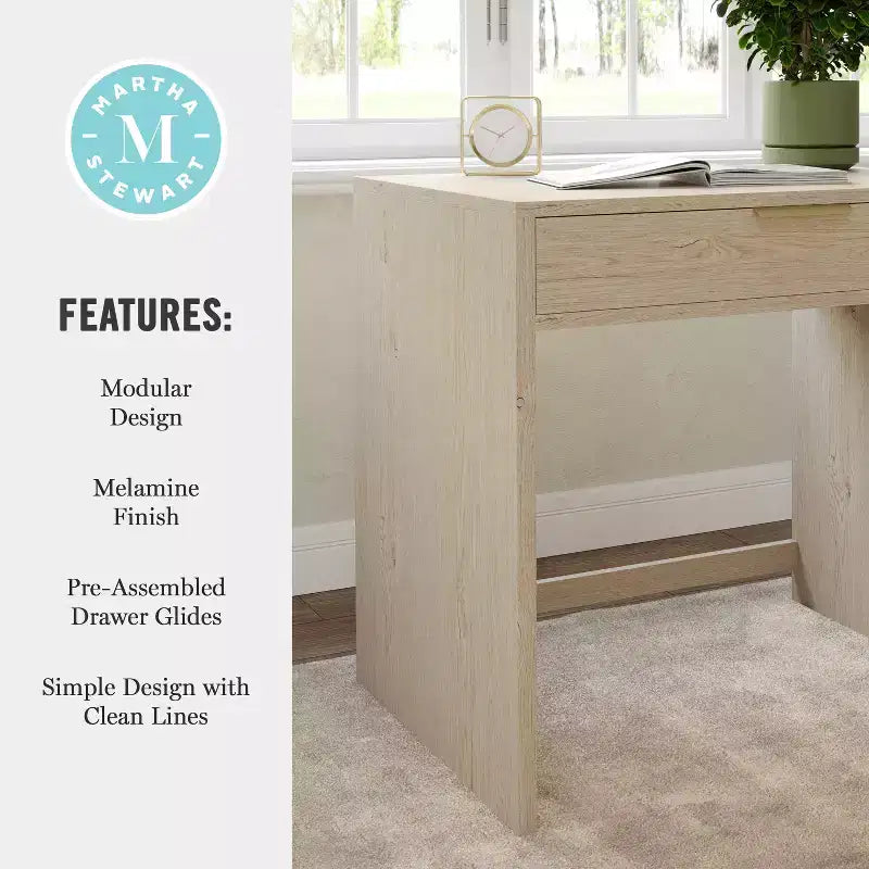 Bureau modulaire à tiroir unique