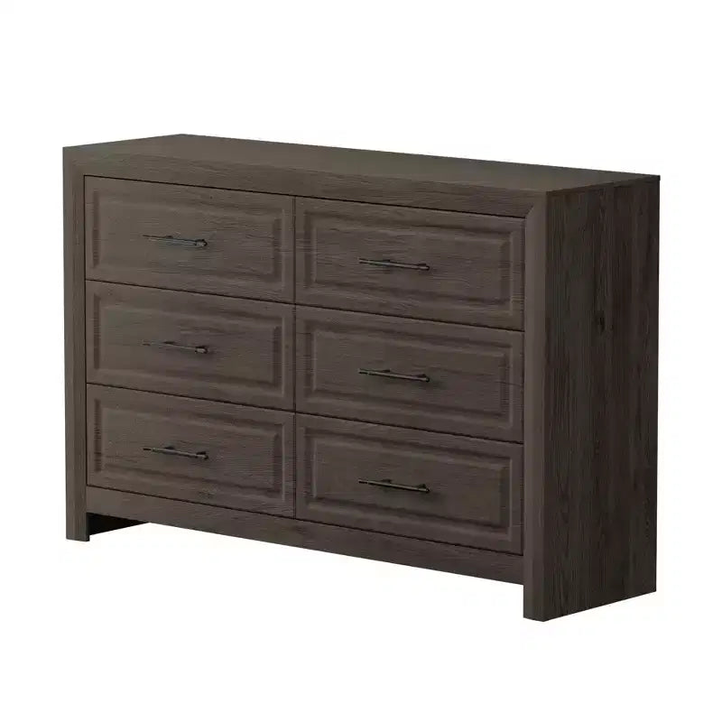 Commode à 6 tiroirs, commode haute en bois de 37,99 po avec tiroirs
