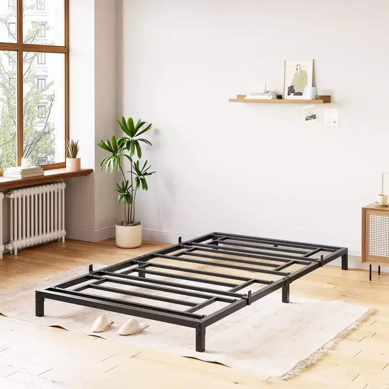 Cadre de lit 6 pouces, pas besoin de sommier tapissier, plateforme de lit métallique robuste taille lit simple