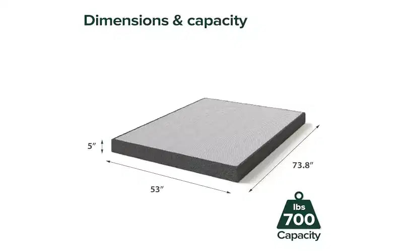 Base de matelas à assemblage rapide de 5 pouces