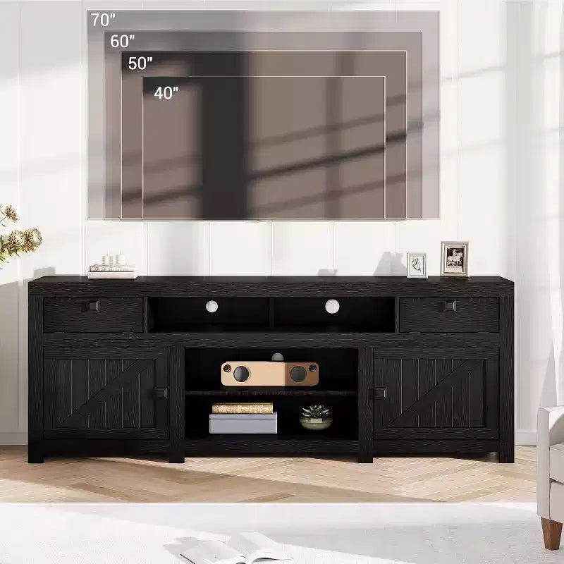 Meuble TV de ferme pour téléviseur jusqu'à 80 pouces
