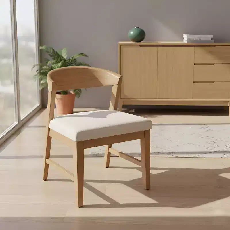 Cove Wood Back Chairs (Set of 2), Natural