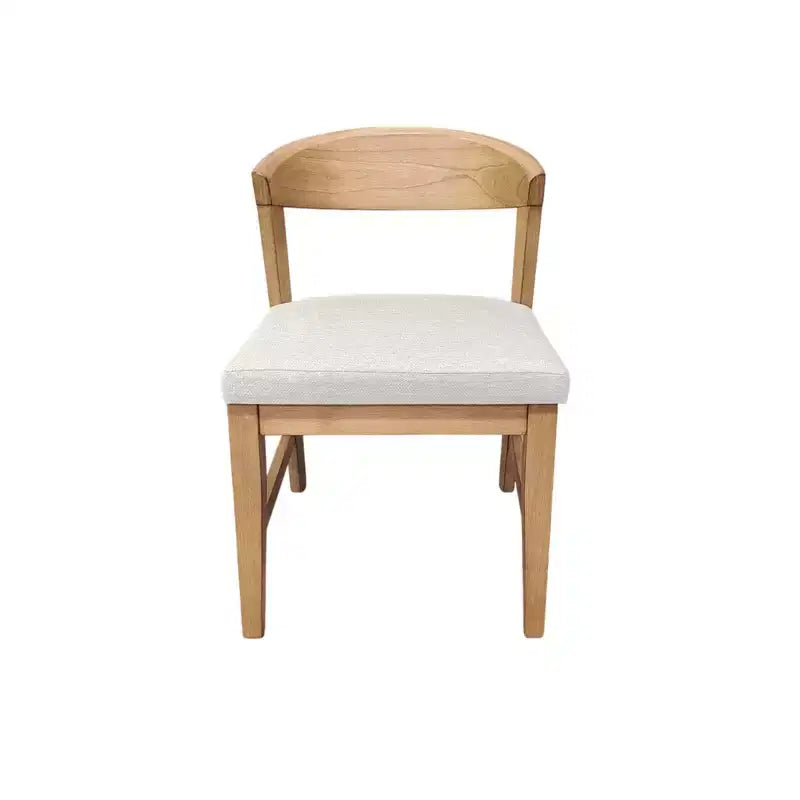 Chaises à dossier en bois (lot de 2), Naturel