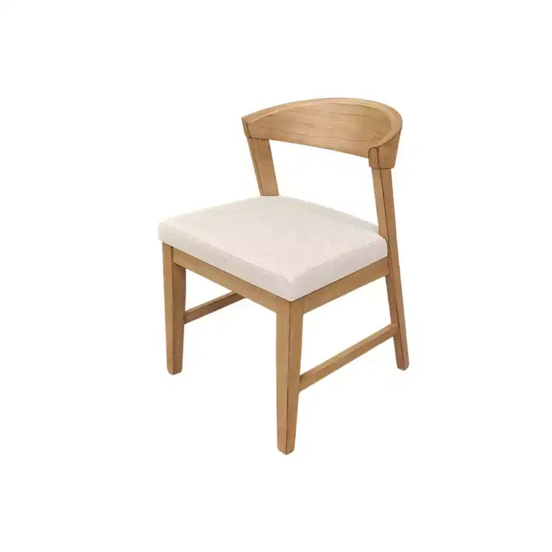 Chaises à dossier en bois (lot de 2), Naturel