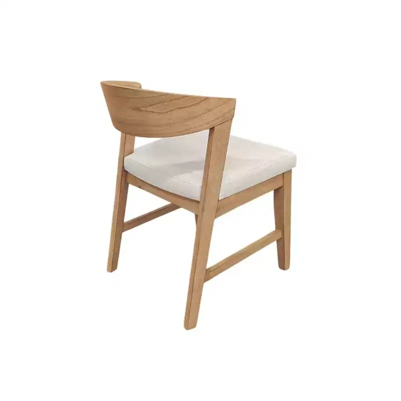 Chaises à dossier en bois (lot de 2), Naturel