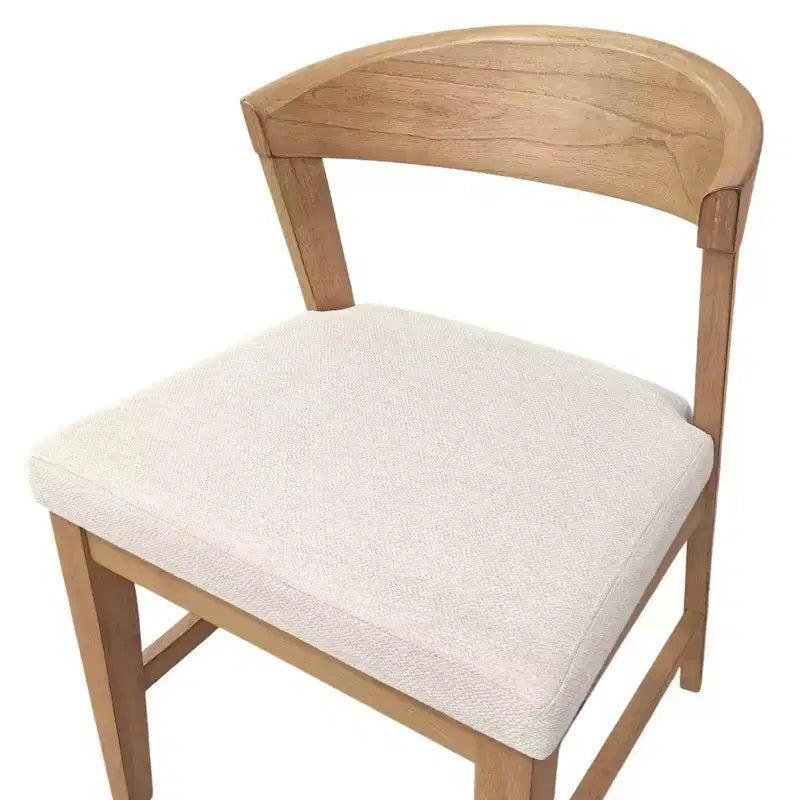 Chaises à dossier en bois (lot de 2), Naturel