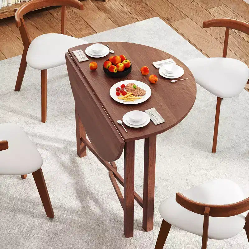 Table de cuisine ronde pliable 36 pouces