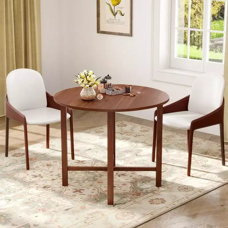 Table de cuisine ronde pliable 36 pouces