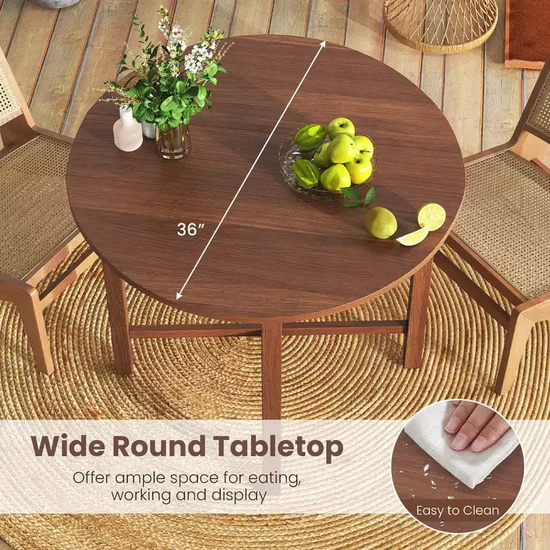 Table de cuisine ronde pliable 36 pouces