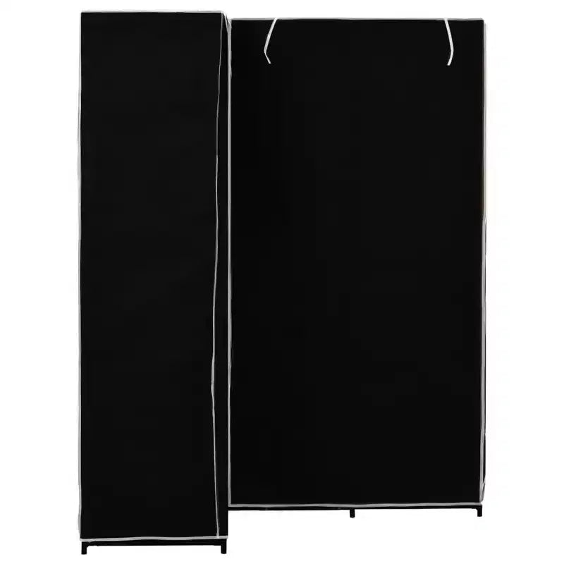 Placard d'angle Armoire Penderie Meuble autoportant Portant à vêtements