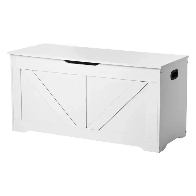 Banc de rangement pour enfants avec charnière de sécurité