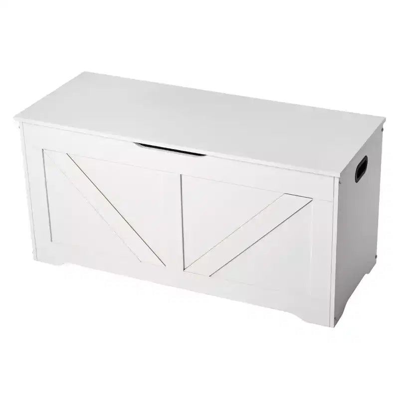 Banc de rangement pour enfants avec charnière de sécurité