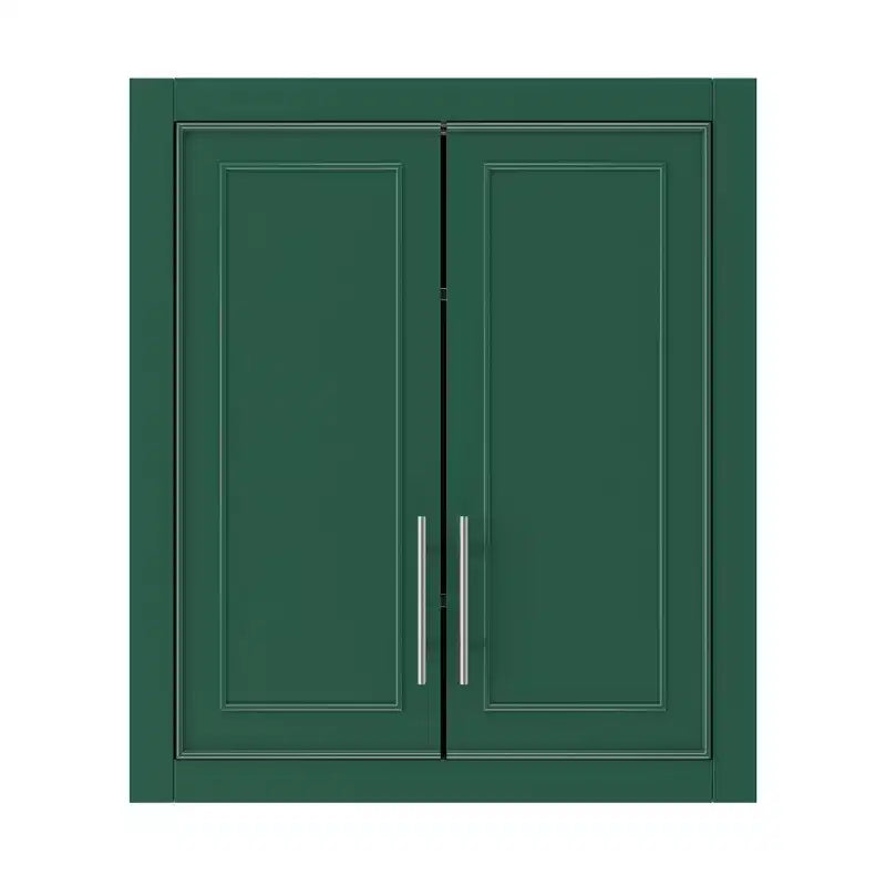 Armoire murale de salle de bain à double porte, meuble de rangement au-dessus des toilettes