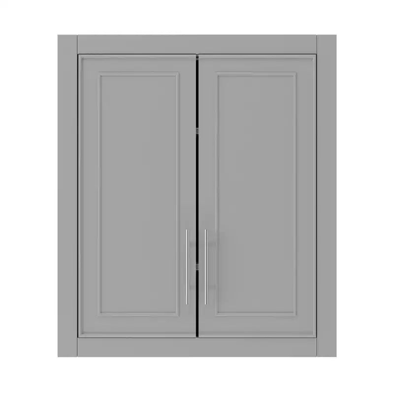 Armoire murale de salle de bain à double porte, meuble de rangement au-dessus des toilettes