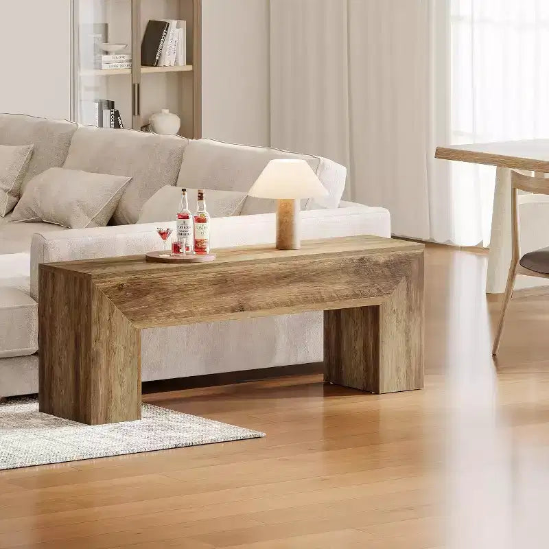 Banc d'entrée en bois, banc de ferme avec rangement