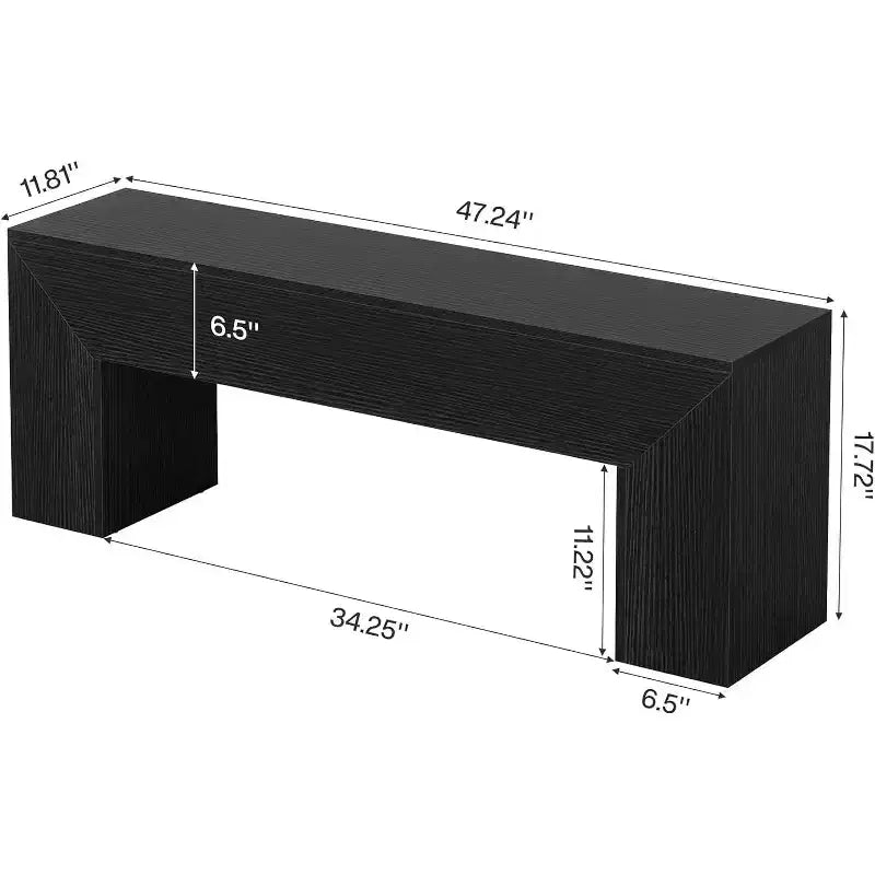Banc d'entrée en bois, banc de ferme avec rangement