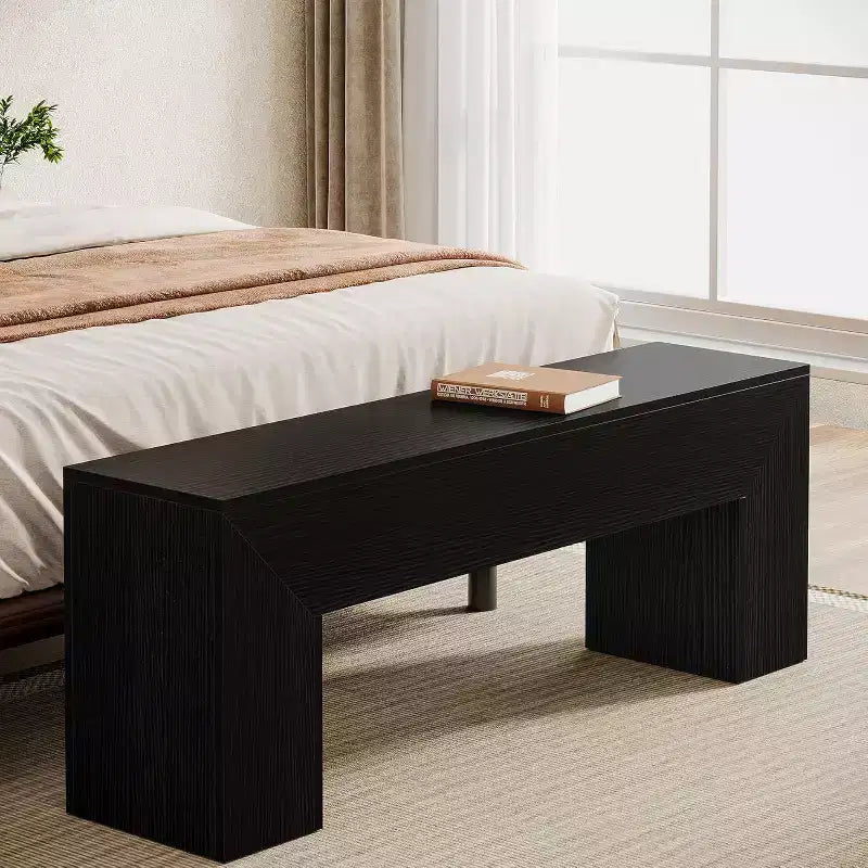 Banc d'entrée en bois, banc de ferme avec rangement
