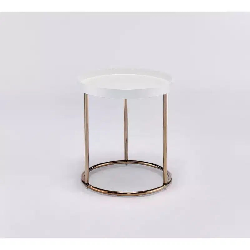 Table d'appoint ronde en cuivre