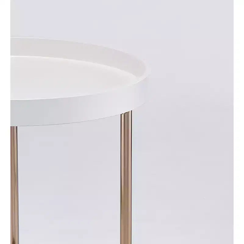 Table d'appoint ronde en cuivre