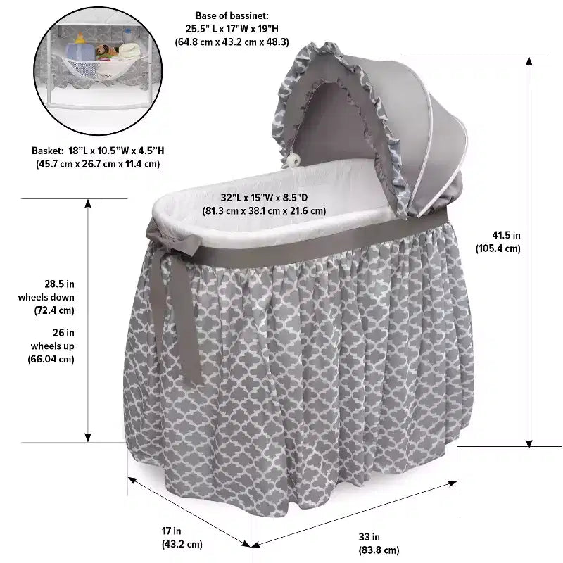 Berceau ovale Bassinet de souhaits