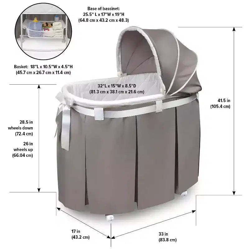 Berceau ovale Bassinet de souhaits
